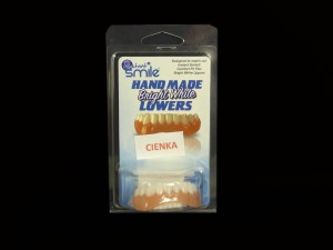 Nakładki na zęby INSTANT SMILE dolna CIENKA kolor BIELONY B1