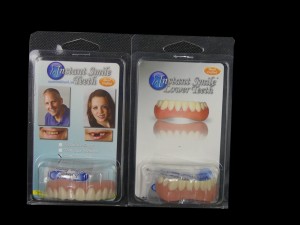 Nakładki na zęby INSTANT SMILE seria REGULAR  rozmiar MAŁY + dolna kolor NATURALNY A2