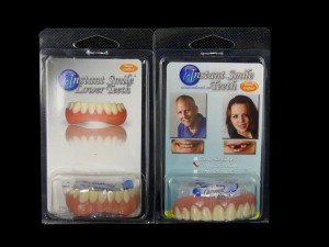 Nakładki na zęby INSTANT SMILE seria REGULAR rozmiar ŚREDNI +  dolna kolor NATURALNY A2